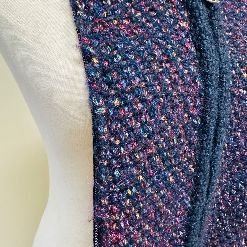 Veronica Beard Dickey Insert Navy Blue & Multi-Color Metallic | One Size - Picture 8 of 10